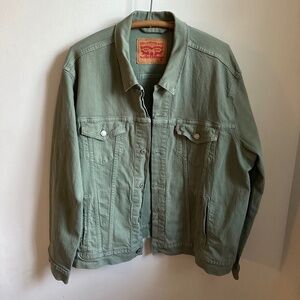 Women’s Levi Denim Green Jacket (size xl)